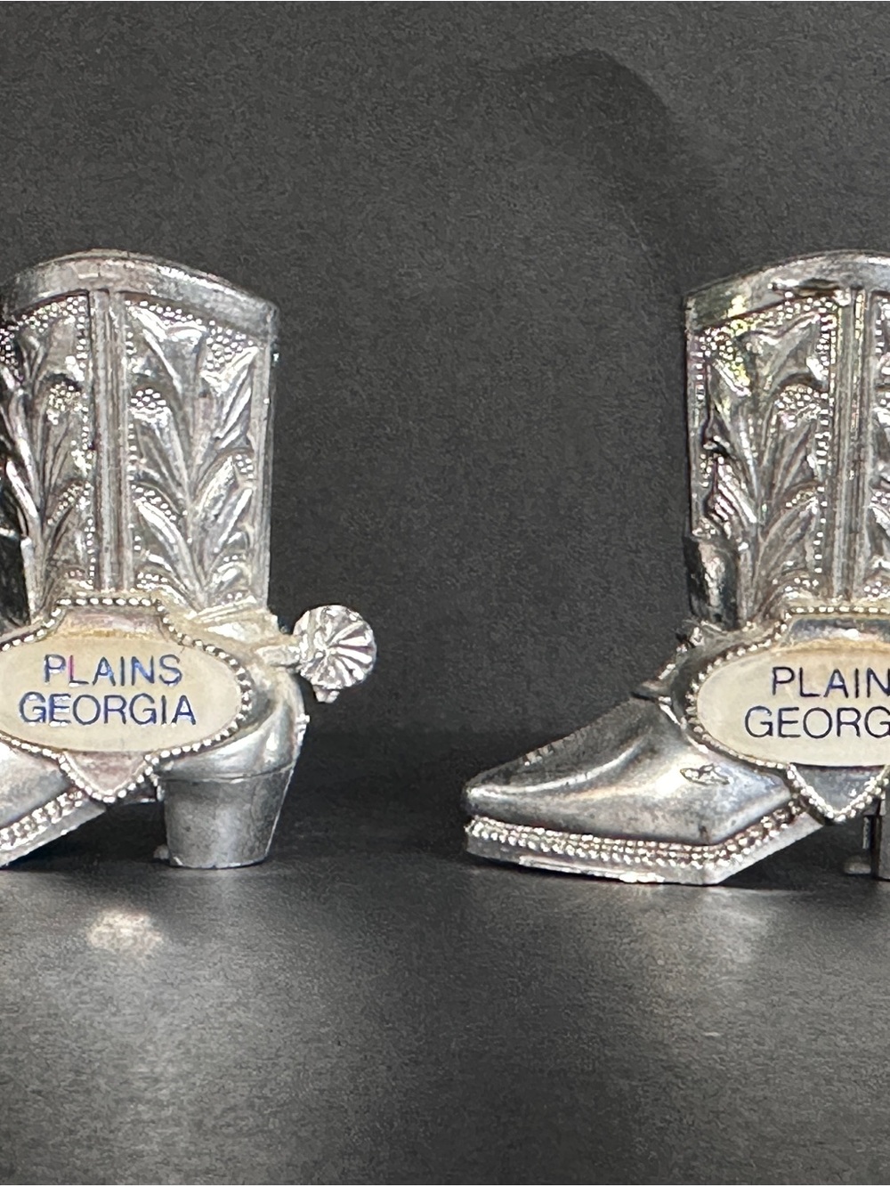Vintage Plains Georgia boot salt and pepper shakers